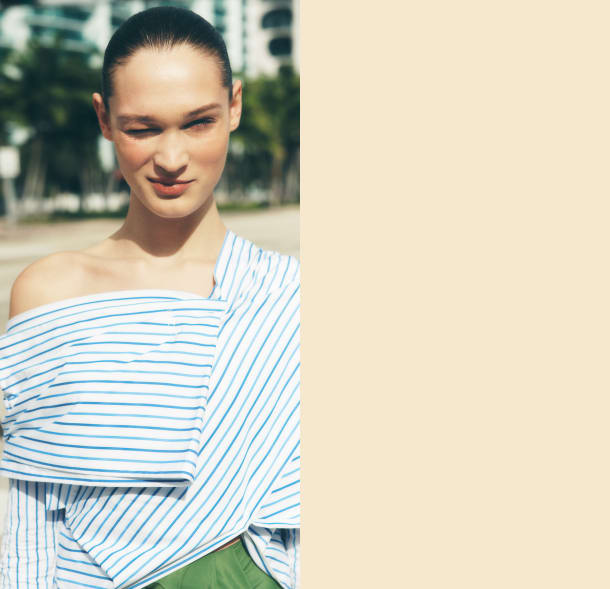 Fluid Lightweight Acetate Silk Crepe| Striped Compact Popeline