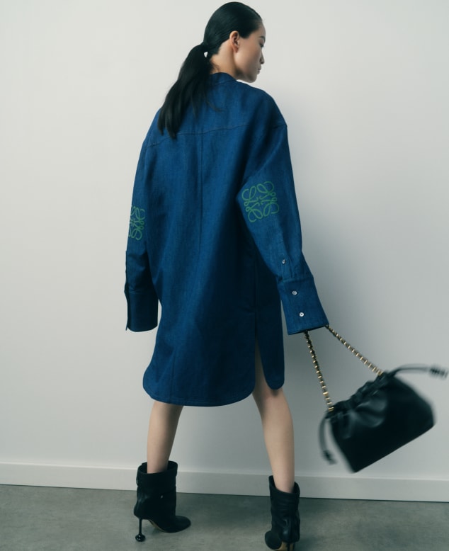 NM Loewe Exclusive Denim Shirt Dress
