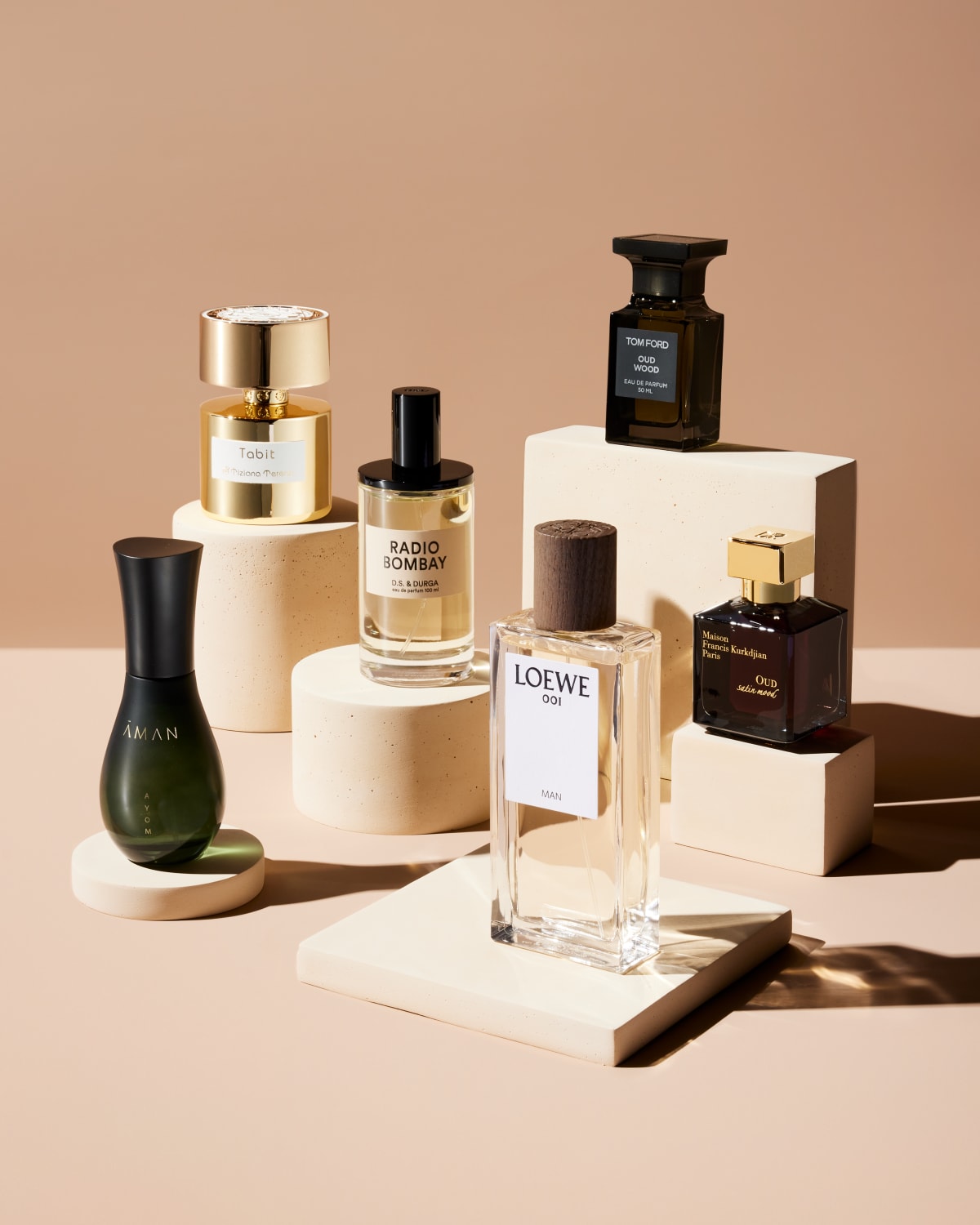 WOODSY FRAGRANCES, AMAN, D.S. &amp; DURGA RADIO BOMBAY, LOEWE 001 MAN, MFK OUD SATIN MOOD, TIZIANA TERENZI TABIT, TF OUD WOOD