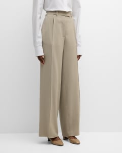 THE ROW
Roan Pleated Wide-Leg Trousers