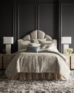 Bed|Nightstand|Rug|Tuscan Paisley Bedding