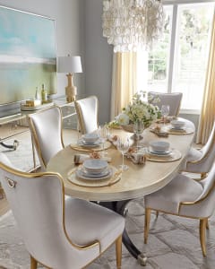 Louis Vuitton Dining Table and Chairs Collection