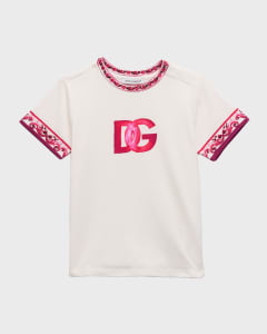 Dolce & Gabbana Kids' Belt With Logo Tag In Pink