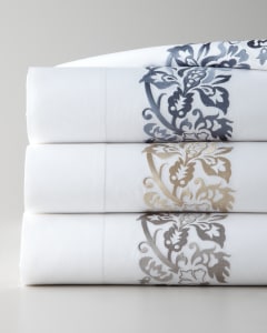 406 Thread Count Plumes Embroidered Pillowcases