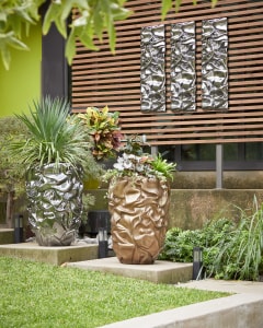 Drape Planter, Liquid Silver| Drape Planter, Liquid Silver| Drape Wall Art, Liquid