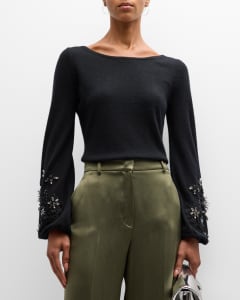Louis Vuitton - Chain Detail Cashmere Sweater - Blanc Lait - Women - Size: XXS - Luxury