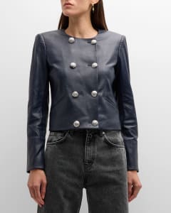 LV Ornaments Leather Blouson - Ready to Wear