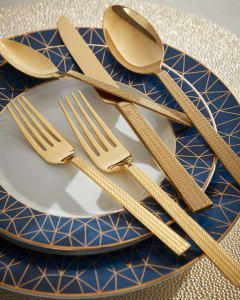 20pc Gold Harrington Flatware