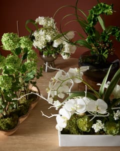 Petite Faux Peonies, Faux Floral Arrangement