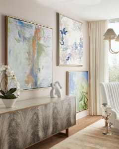 Celestial Reverie Wall Art| Hard Angles Wall Art| Island In The Sea Wall Art