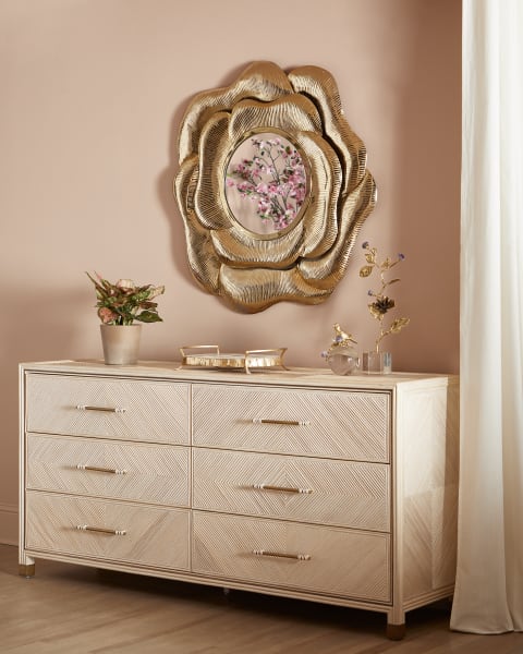 Bedside Chest| Modern Floral Mirror