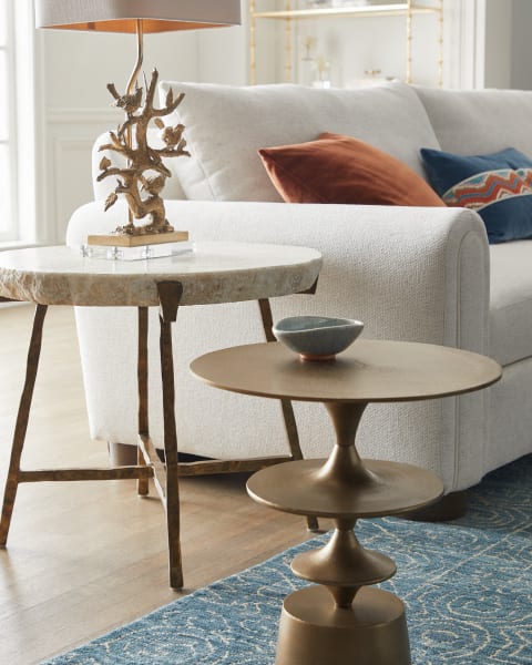 Marie Side Table | Argus Brass Side Table