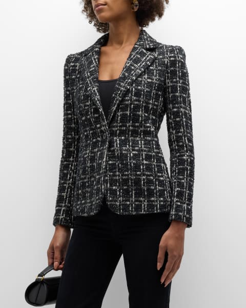 Meritt Weekend Trip Travels Tweed Blazer S / Black