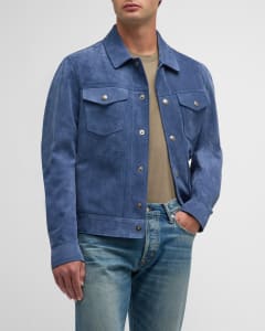 Reversible Double Face Safari Jacket - Luxury Blue