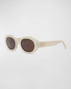 Celine
Triomphe Logo Oval Acetate Sunglasses