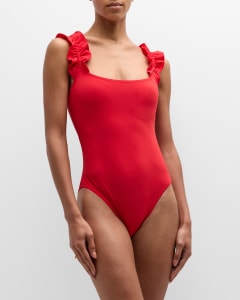 Louis Vuitton Asymmetrical One-Piece Swimsuit