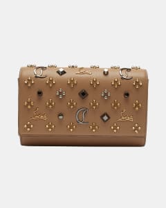 Louis Vuitton Paloma Embellished Leather Chain Clutch Bag