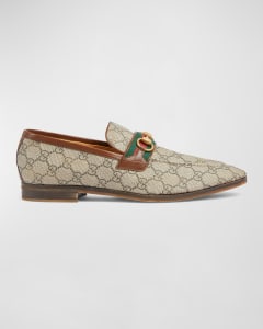 Printed Party Wear Louis Vuitton Brown Faux Leather Men's Loafers