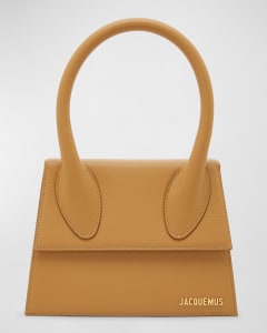 Jacquemus Le Petit Chiquito Patent-leather And Suede Bag in Yellow