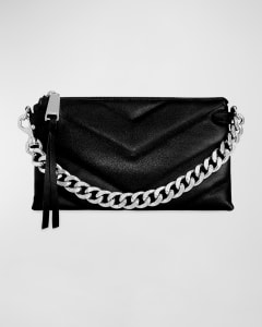 Chanel 19 Handbag In White & Black Crochet Calfskin - Meghan