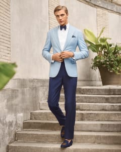 RALPH LAUREN◆Purple Label/半袖ブラウス/2/ウール/NVY Ralph Lauren Purple Label Wool 2-Piece Suit | Harrods US