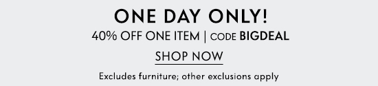 Shop 40% off one item