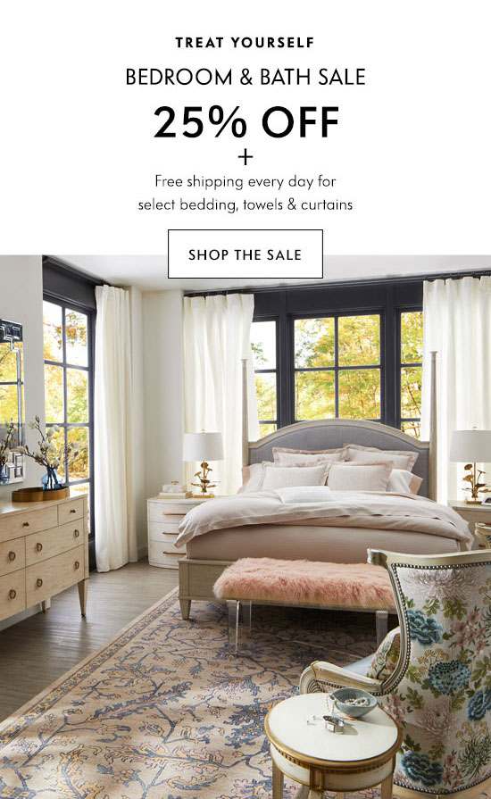 Shop the Bedroom and Bath Sale