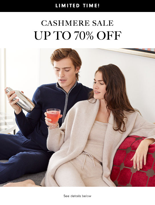 Up to 70% off cashmere