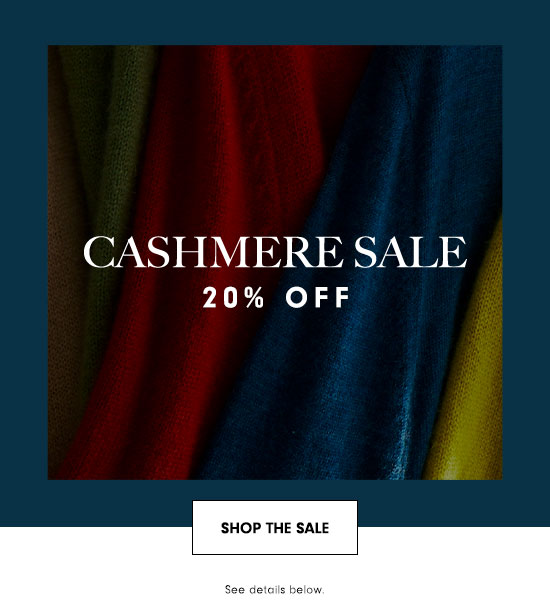 20% off Cashmere