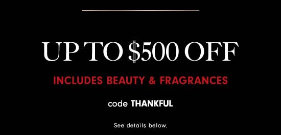 $50-$500 off