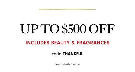 $50-$500 off