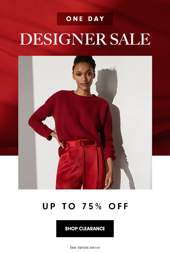 Up to 75% off clearance