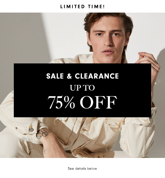 Sale & clearance up to 75% off