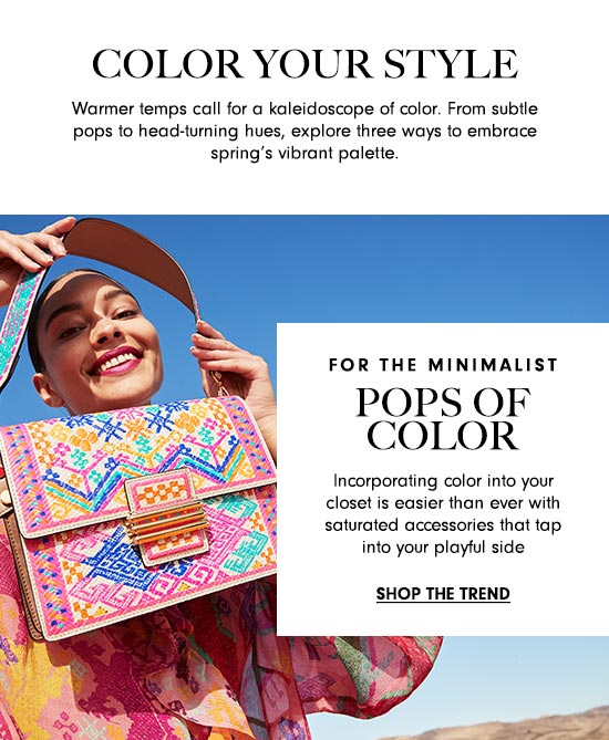 Shop Pops of Color