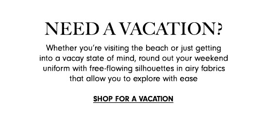 Shop For a Vacation