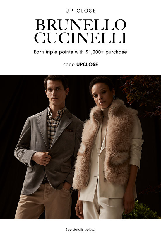 Shop Brunello Cucinelli + earn triple points