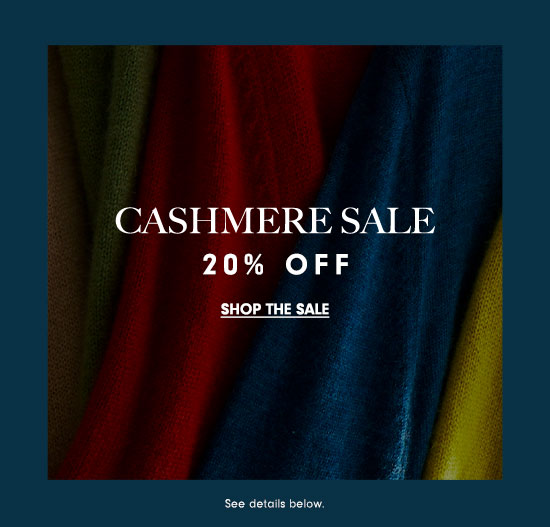 20% off Cashmere