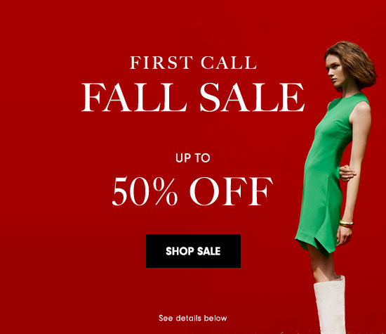 First Call Fall Sale