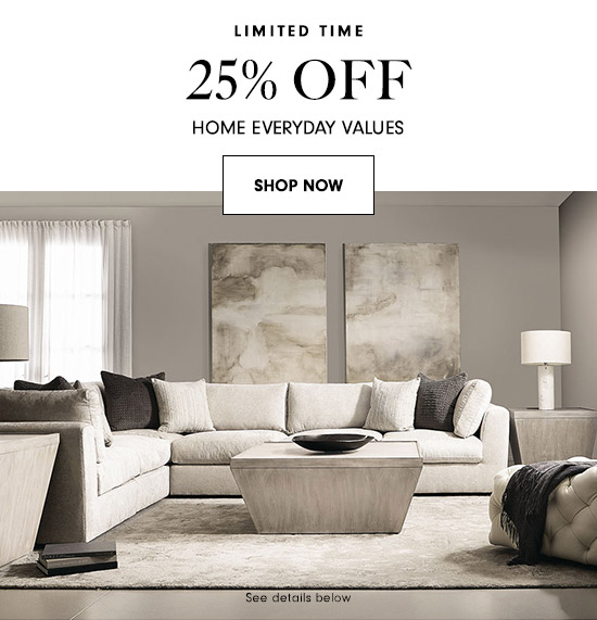 25% off Home Everyday Values