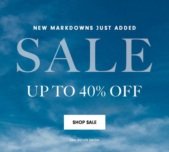 Up to 40% off new markdowns