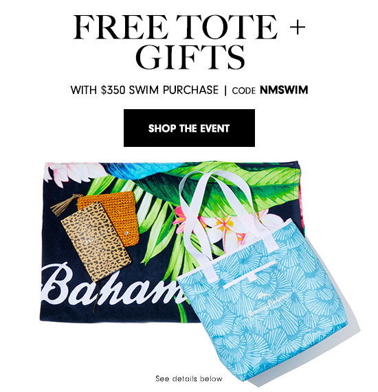 Free tote + gifts with $350 swim purchase