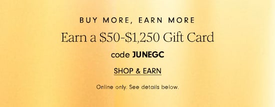 Earn a $50-$1,250 Gift Card code