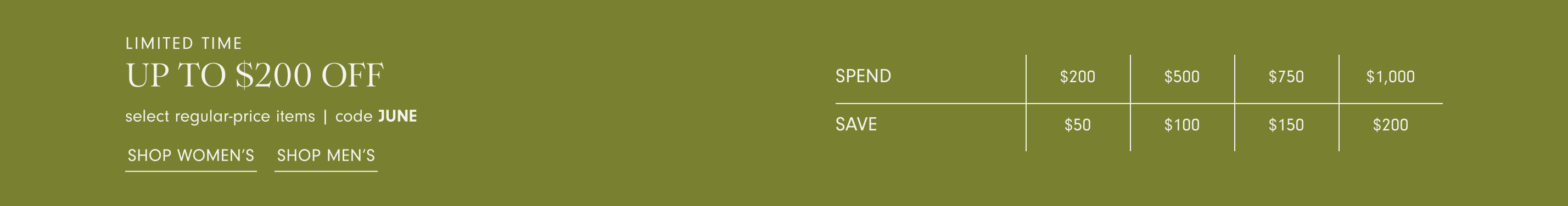 Homepage Banner: Dollar Off [Launch/FD]