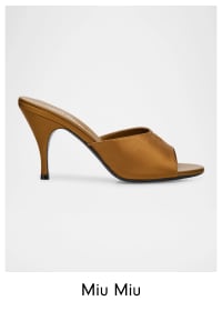 Miu Miu Embroidered Satin Sandals