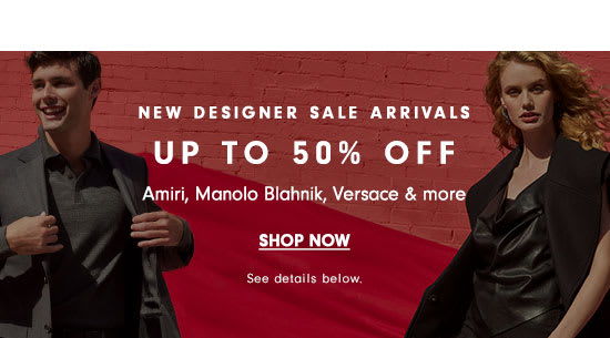 Designer Sale - Up to 50% off