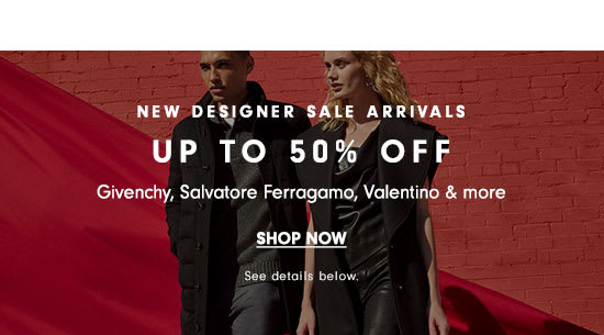 Designer Sale - Up to 50% off