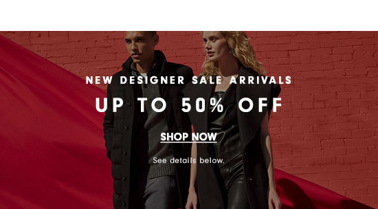 Designer Sale - Up to 50% off