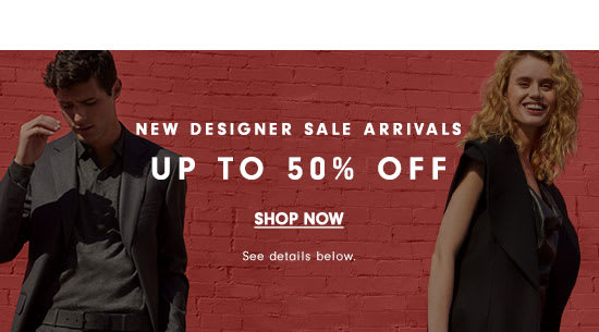 Designer Sale - Up to 50% off