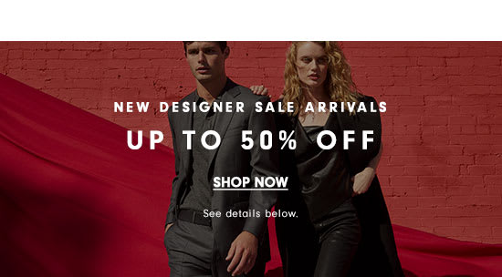 Designer Sale - Up to 50% off