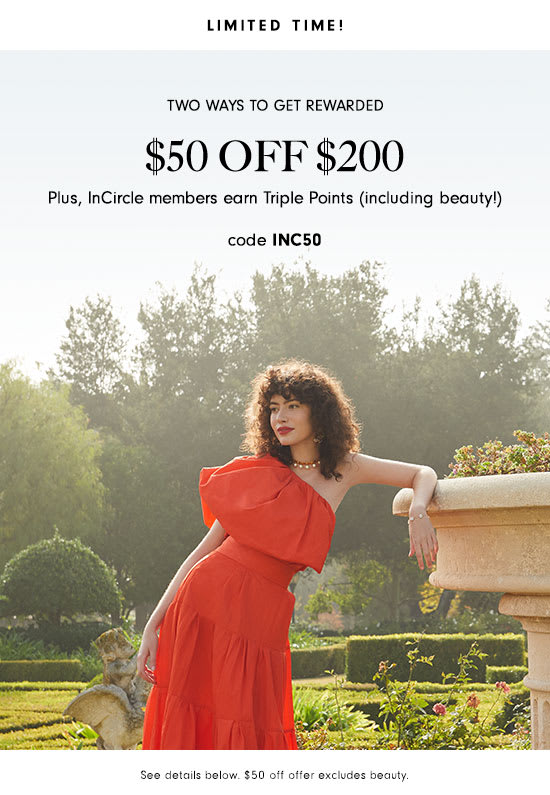 $50 off $200 + triple InCircle points